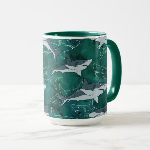 Haie, Meere, Meer, Fische, Raubfische, Tiere, Kief Tasse