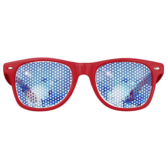 Haie mit Blasen Partybrille (Vorderseite)