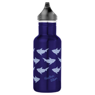 Haie Niedlich Kids Wasserflasche mit Name