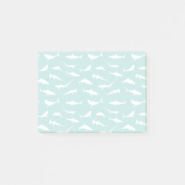Haie schwimmen Blaue und Weiße Neuheit Post-it Klebezettel