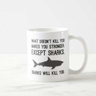 Haie töten dich kaffeetasse