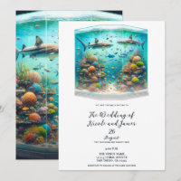 Haie und Fisch Aquatic Aquatic Aquarium Hochzeit