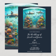 Haie und Fisch Aquatic Aquatic Aquarium Hochzeit