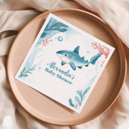 Haie unter den Meerestieren Serviette