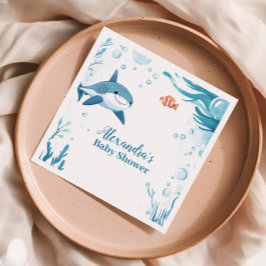 Haie unter den Meerestieren Serviette