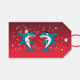 Haie Weihnachts Rot Geschenkanhänger