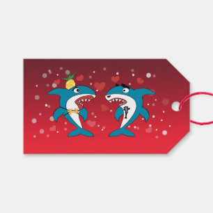 Haie Weihnachts Rot Geschenkanhänger