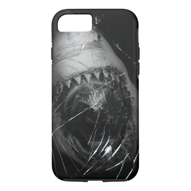 Haifisch-Angriff iPhone 7, starke Abdeckung Case-Mate iPhone Hülle (Rückseite)