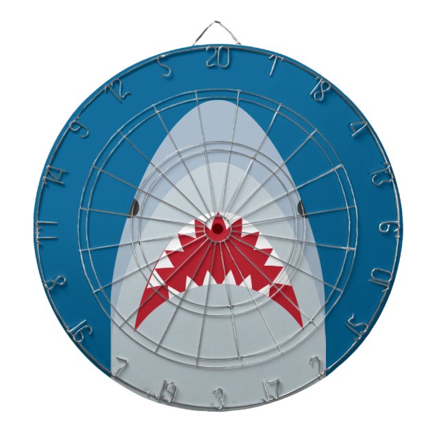 Haifisch-AngriffDartboard Dartscheibe (vorne)