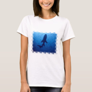 Haifisch-Angriffs-Damen-T - Shirt