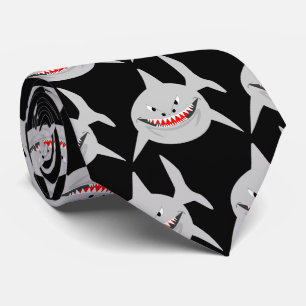Haifisch-Design Krawatte