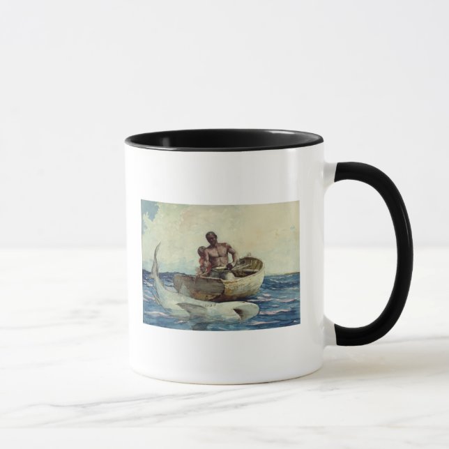 Haifisch-Fischen, 1885 Tasse (Rechts)