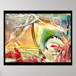 Haifisch gerittenes Wasser Poster