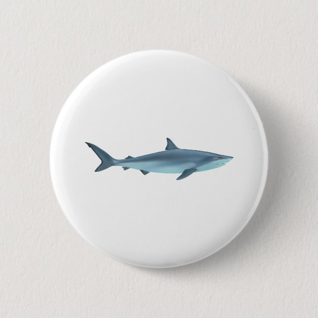 Haifisch-Illustration Button (Vorderseite)