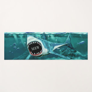 Haifisch-Illustrationsyogamatte Yogamatte