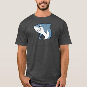 Haifisch in einer Tasche Niedlichen Pockethai T-Shirt