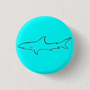 Haifisch-Knopf Button