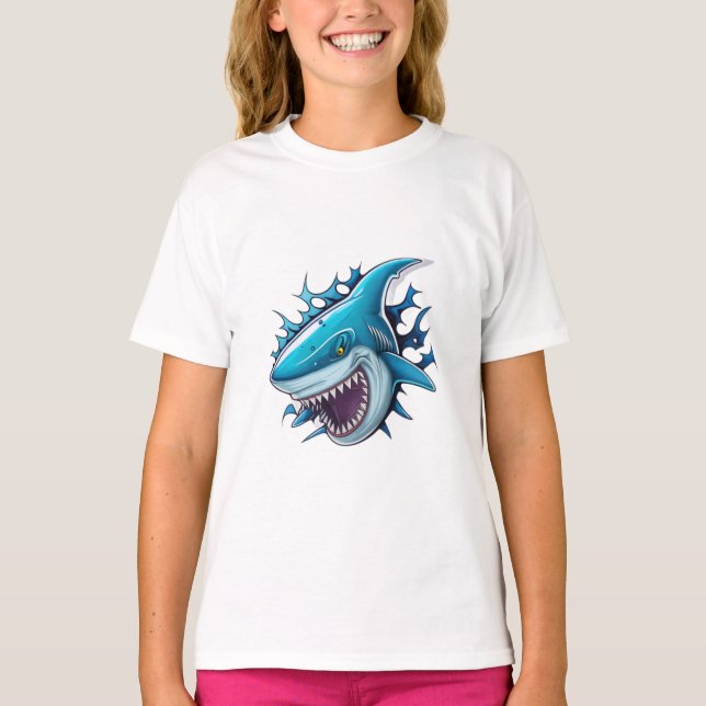 Haifisch-Logo-T-Shirt T-Shirt (Vorderseite)