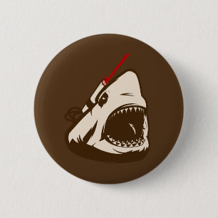 Haifisch mit einem Frickin Laserstrahl Button