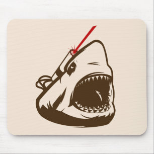 Haifisch mit einem Frickin Laserstrahl Mousepad