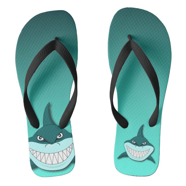 Haifisch mit Gefälle Flip Flops (Fußbett)