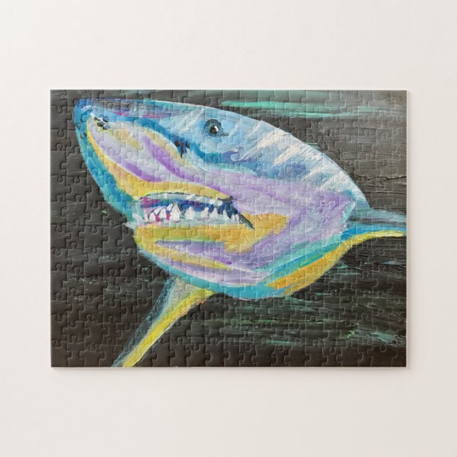 Haifisch-Puzzlespiel (Horizontal)