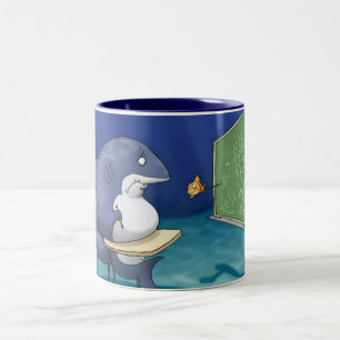 Haifisch-SchulTasse Zweifarbige Tasse