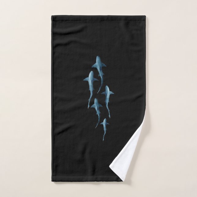 Haifisch - Schwimmhaie Niedlich Funny Geschenk Handtuch (Handtuch)
