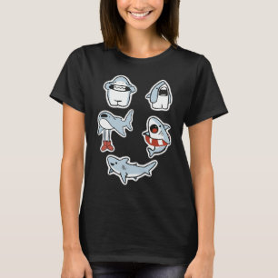 Haifisch-Set digitales Design T-Shirt