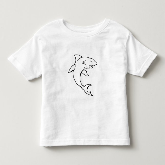 Haifisch-Shirt Kleinkind T-shirt (Vorderseite)