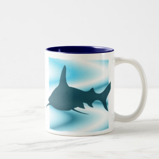 Haifisch-Silhouette Tasse (Rechts)
