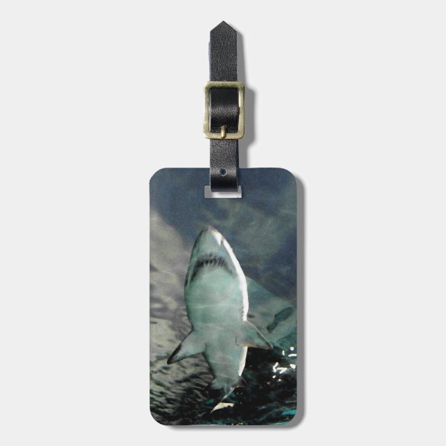 Haifisch-Taschen-Umbau Gepäckanhänger (Vorderseite vertikal)