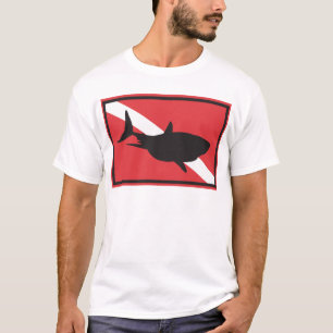 Haifisch-Tauchflagge T-Shirt