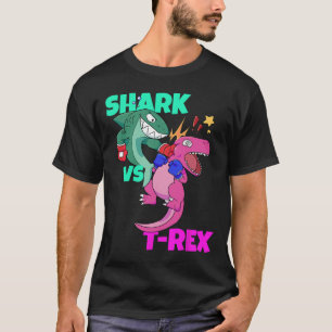 Haifisch vs. Dinosaurier T Rex Boxhandschuhe für K T-Shirt
