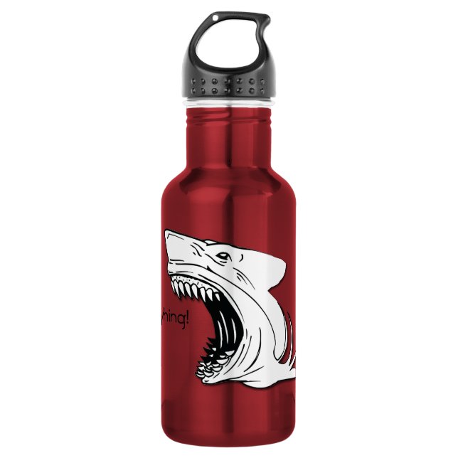 Haifisch-Wasser-Flasche Trinkflasche (Vorderseite)