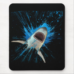 HAIFISCH WASSER SPRITZER OZEAN MOUSEPAD