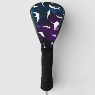 Haifisch-weißer Schatten auf der Dunklen Galaxie Golf Headcover