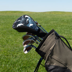 Haifisch-weißer Schatten auf der Dunklen Galaxie Golf Headcover