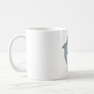 Haifisch wirbelt auf, feingeatmeter Vater Hai-Pun Kaffeetasse