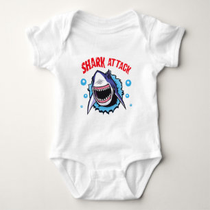 Haifischangriff bodysuite Haifischbiss-Baby-Shirt Baby Strampler
