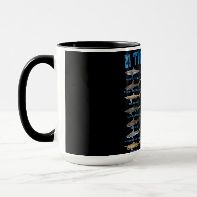 Haifische 21 Arten von Haien Tasse (Links)
