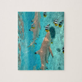 Haifische im Bora Bora Puzzlen Lagune