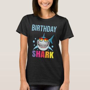Haifische Kindermädchen Kinder Kinder passt Famili T-Shirt