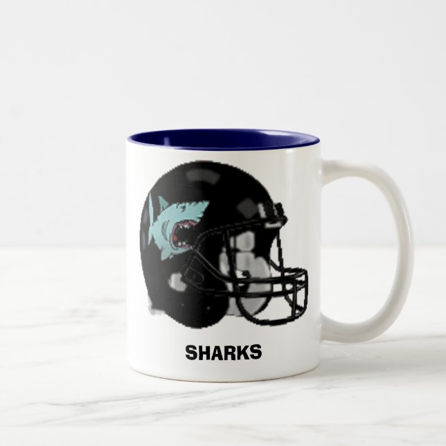 HAIFISCHE ZWEIFARBIGE TASSE (Rechts)