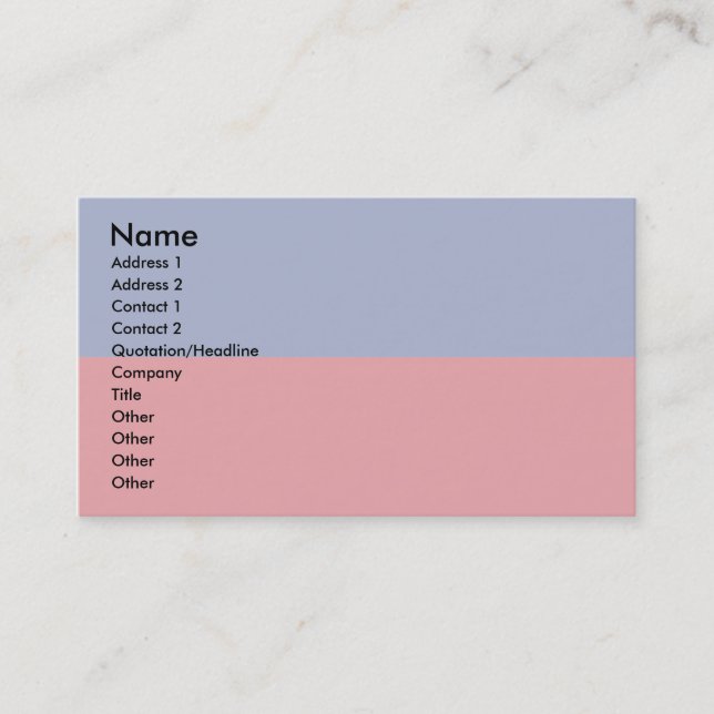 Haifischfahne Visitenkarte (Vorderseite)