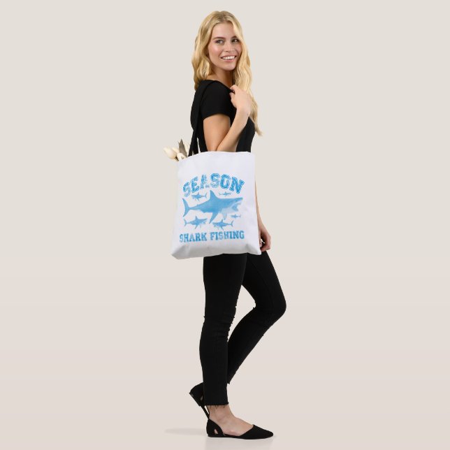 Haifischfangzeit Tasche (Am Model)