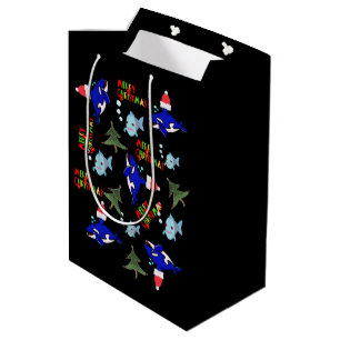 Haifischfisch Weihnachtsgeschenke Taschen Mittlere Geschenktüte