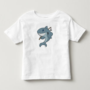 Haifischfischfischerei - Fischfangstange Kleinkind T-shirt