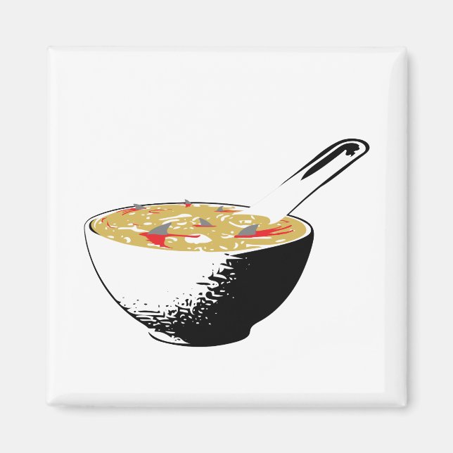 Haifischflossensuppe Magnet (Vorne)