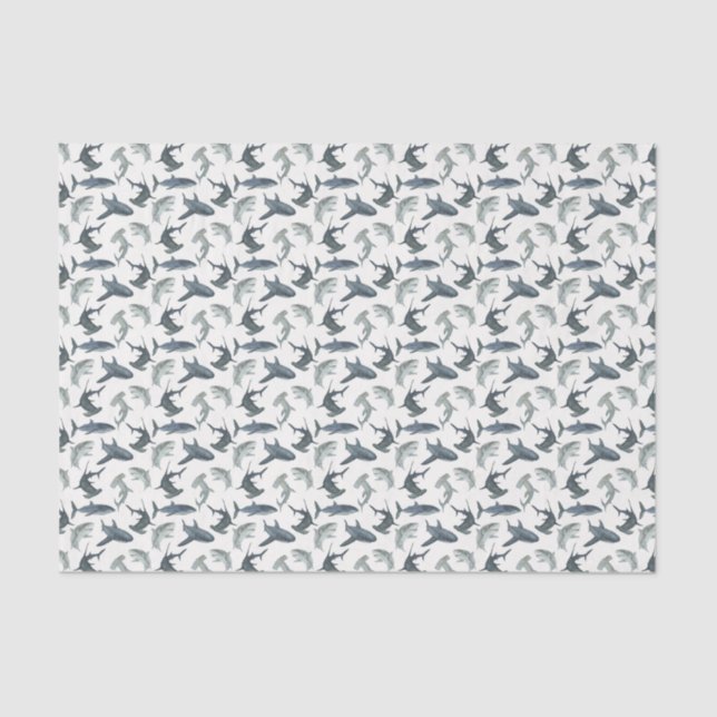Haifischgewebe, Geschenkpapier Seidenpapier (Vorderseite)